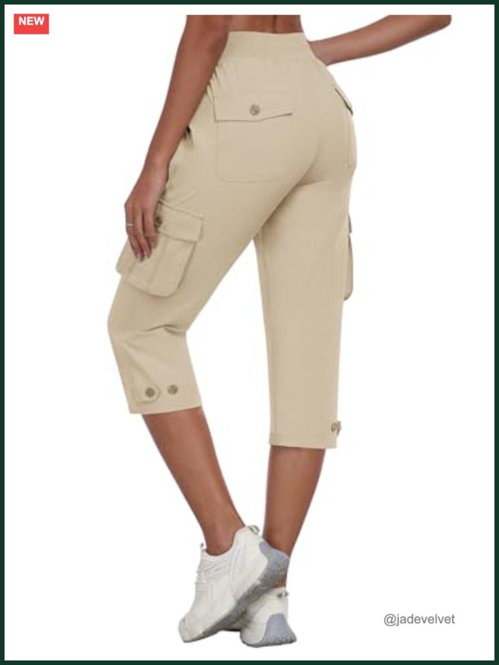 Cargo Capris Pants with Pockets Quick Dry Lightweight Travel Hiking Summer
